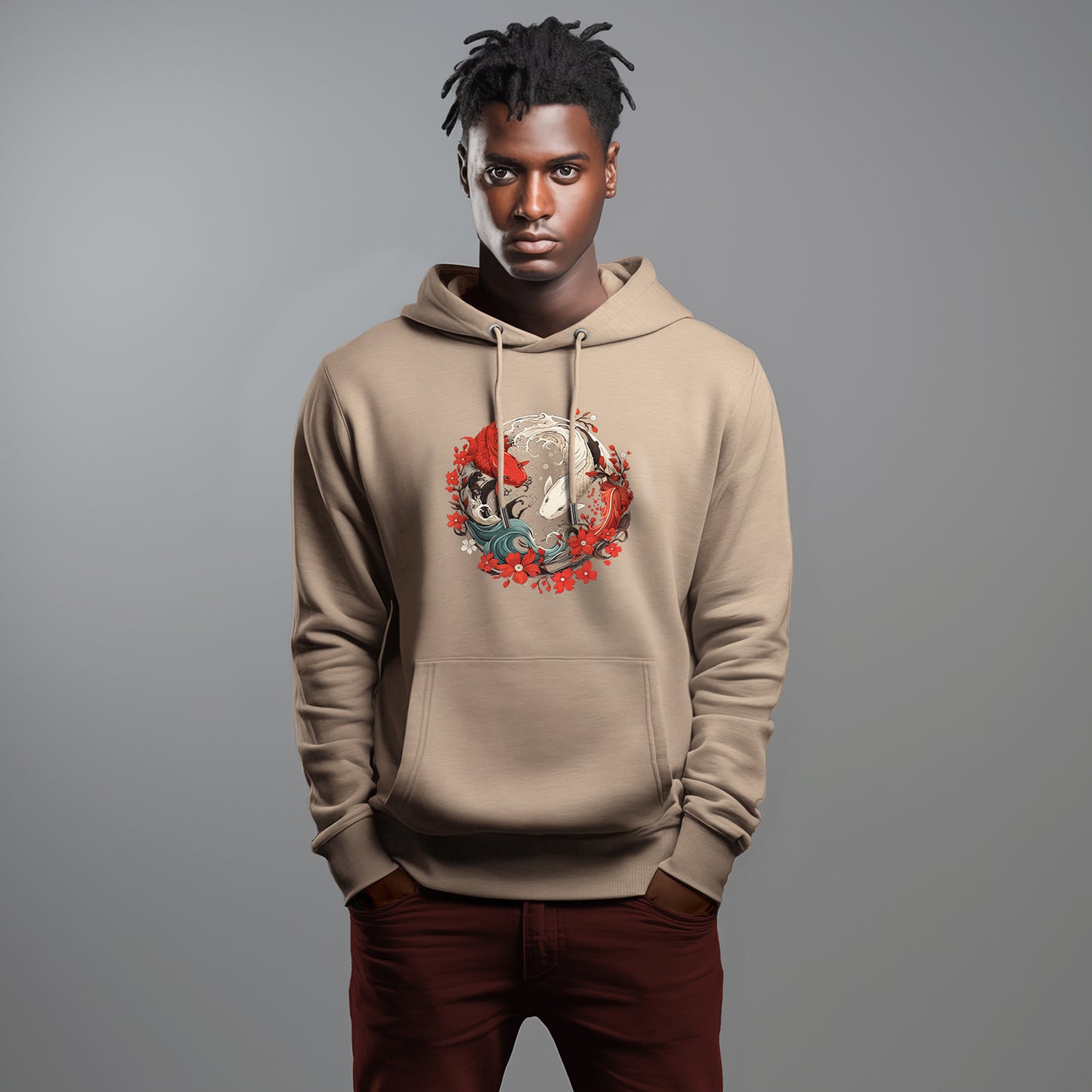 Japan FIGHTING KOI Hoodie